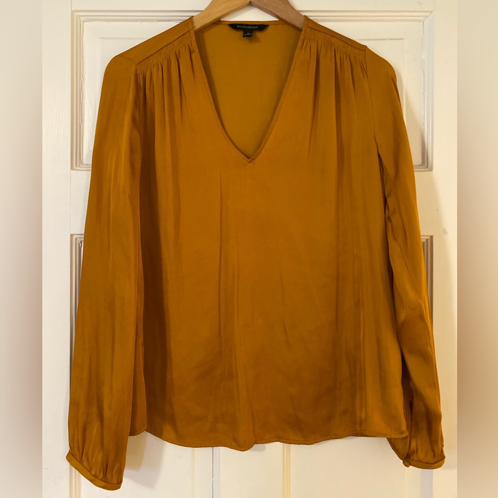 Gold Banana Republic Blouse